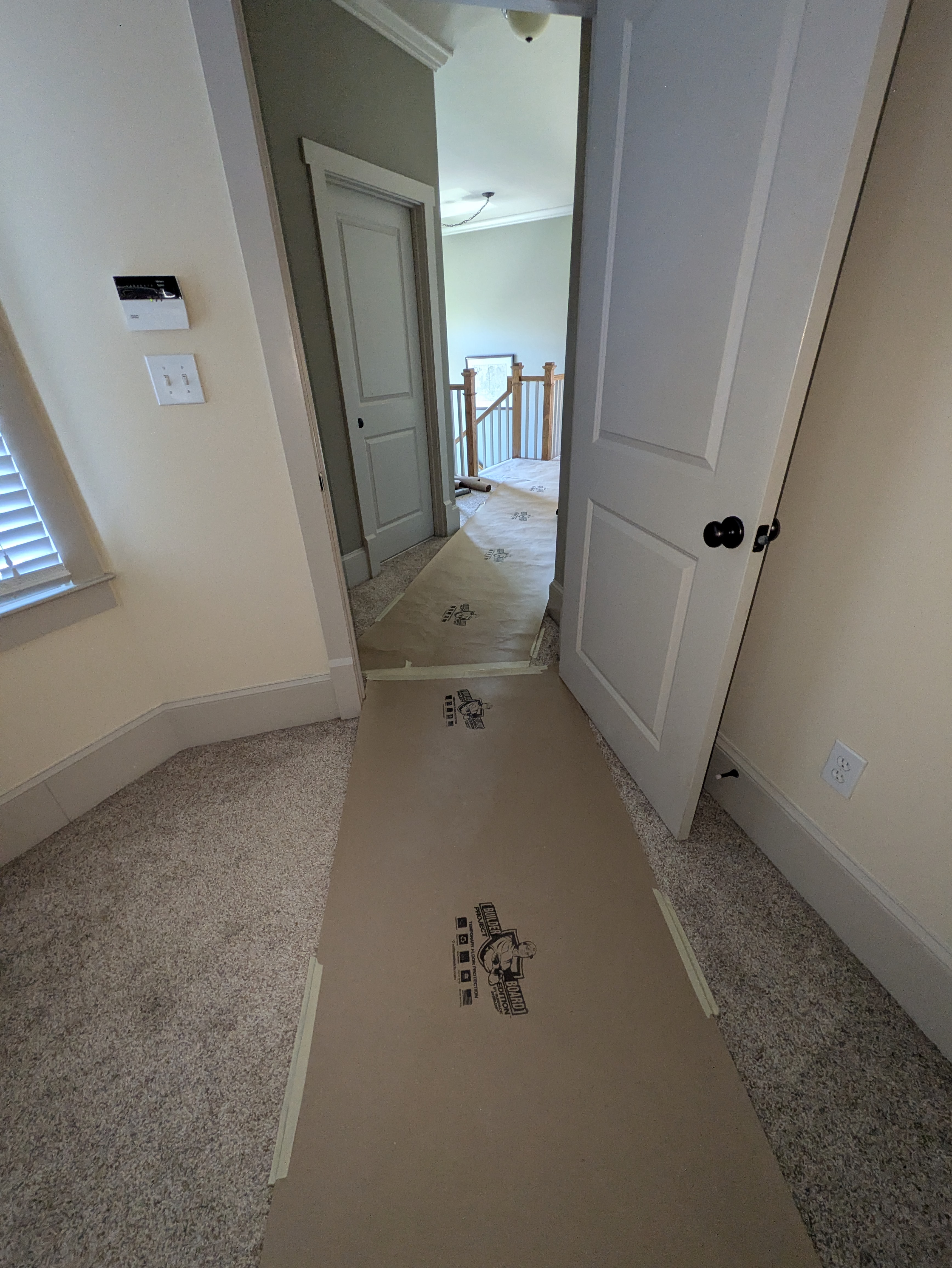 Clean construction site in a Normaltown home renovation project